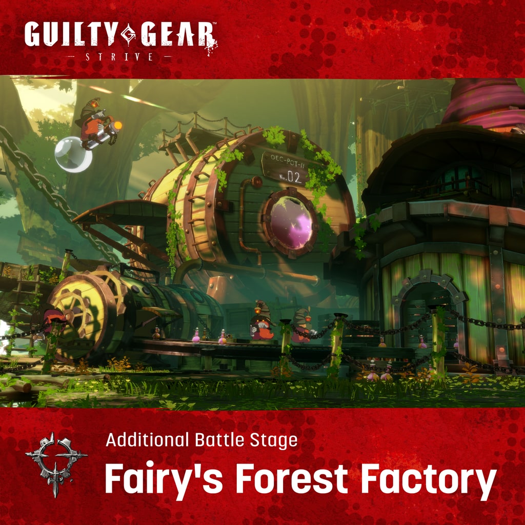 Etapa de batalla adicional de GGST: "Fairy's Forest Factory"
