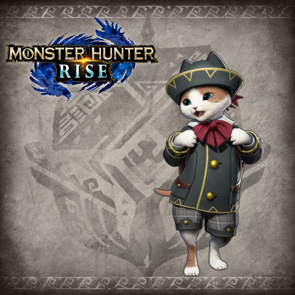 Monster Hunter Rise - "F Academic" Palico layered armor set