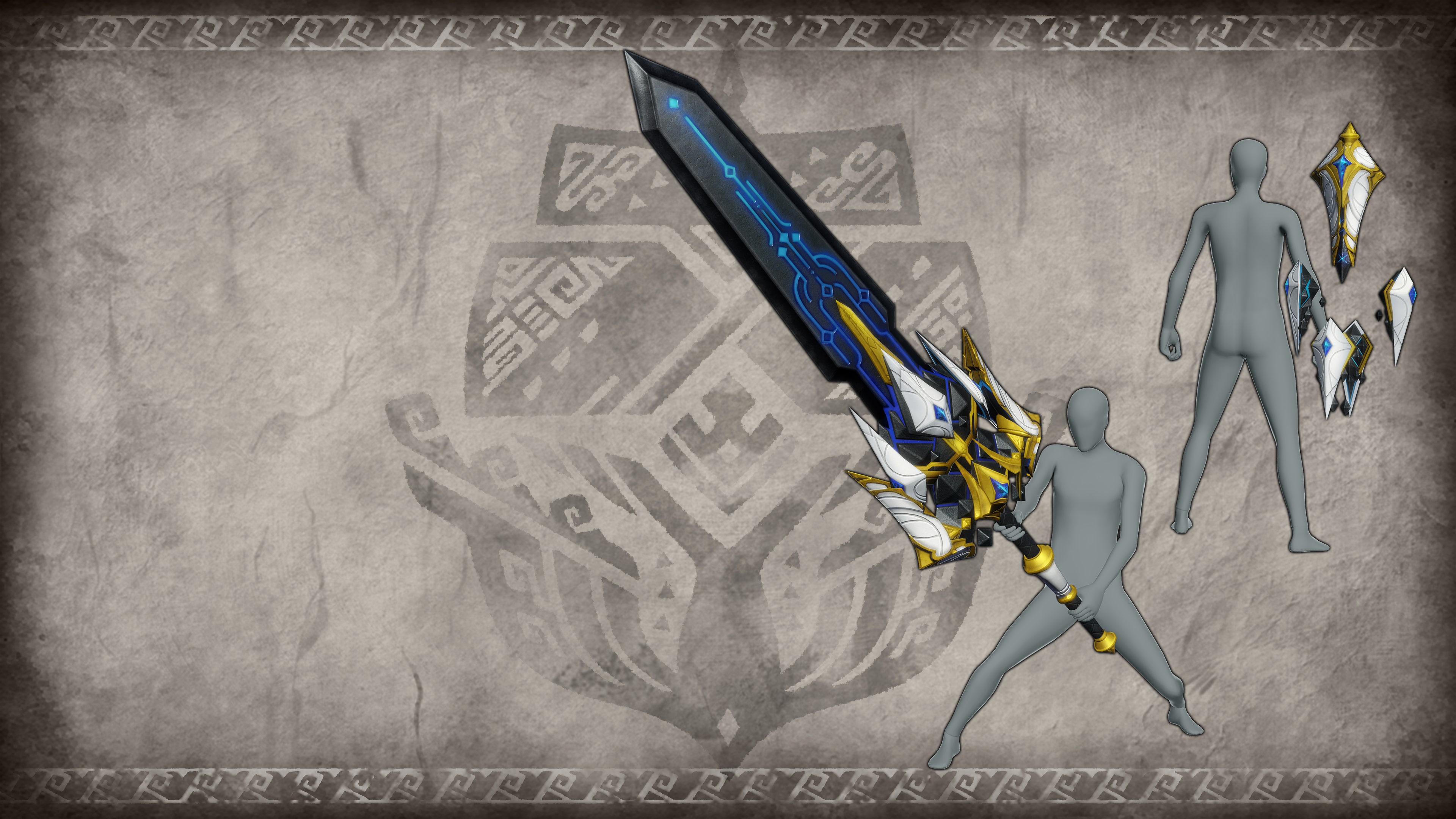 Monster Hunter Rise - Arma superpuesta "Código perdido: Asca" (gran espada)