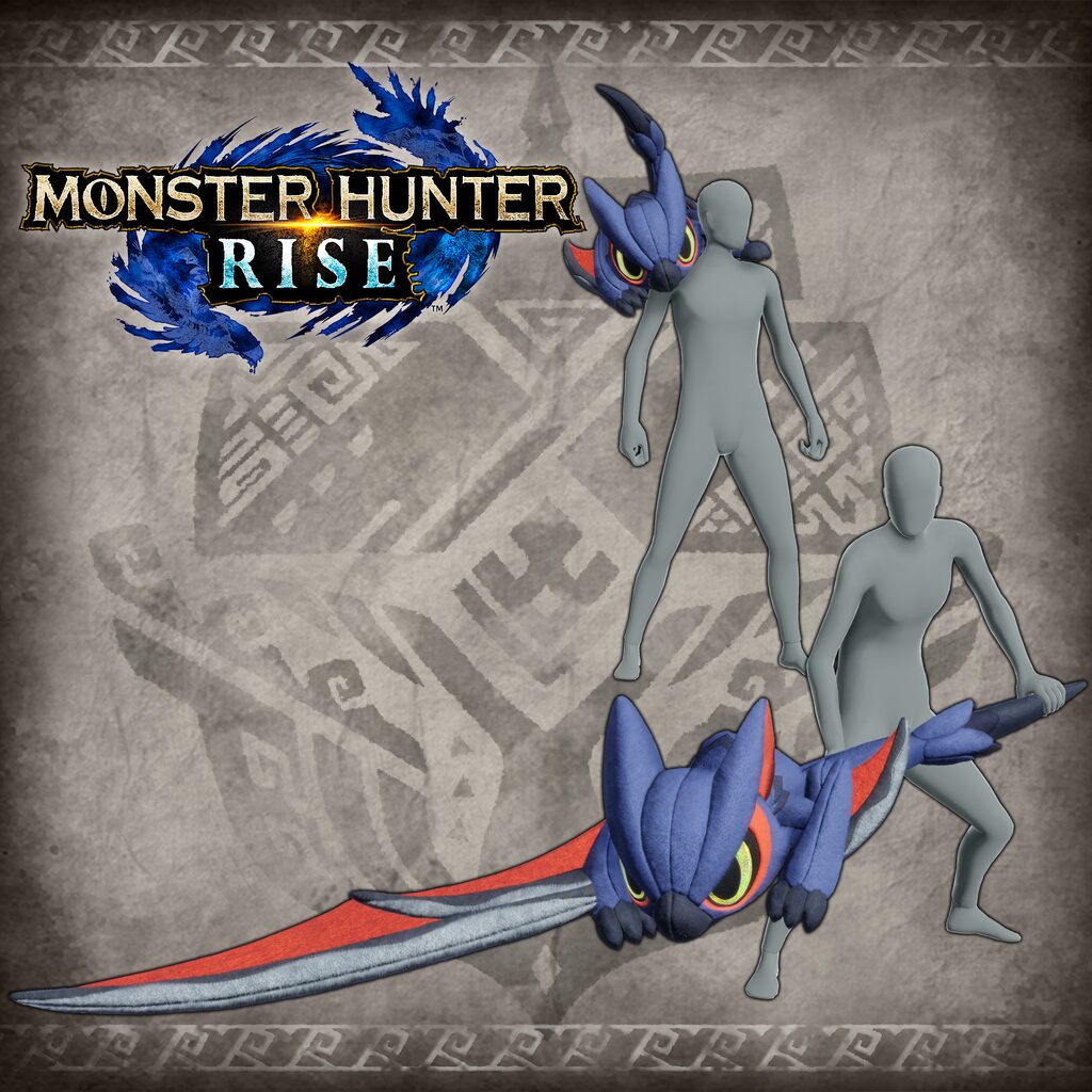 Monster Hunter Rise - "Stuffed Nargacuga" Hunter layered weapon (Long Sword)
