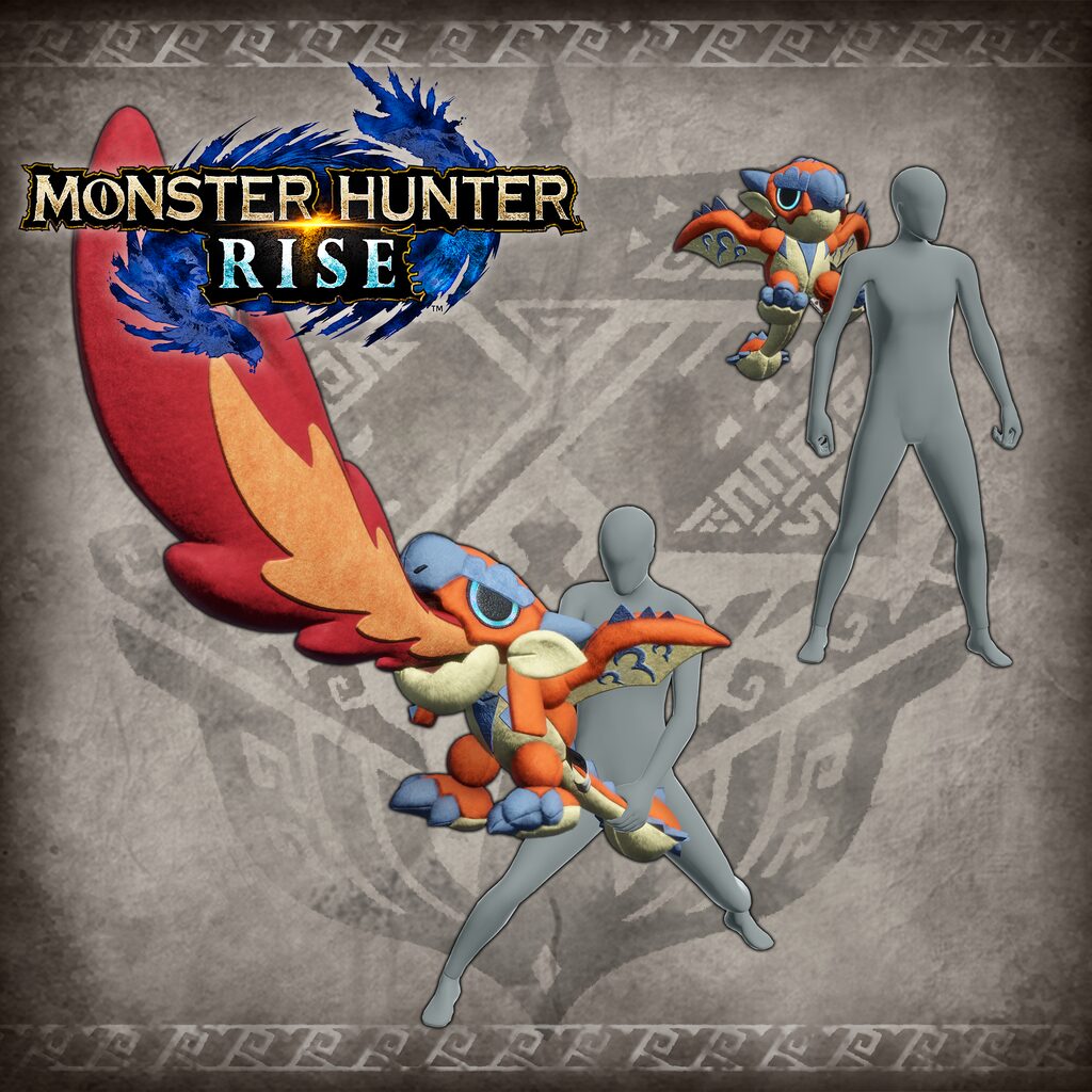 Monster Hunter Rise - "Stuffed Rathalos" Hunter layered weapon (Great Sword)