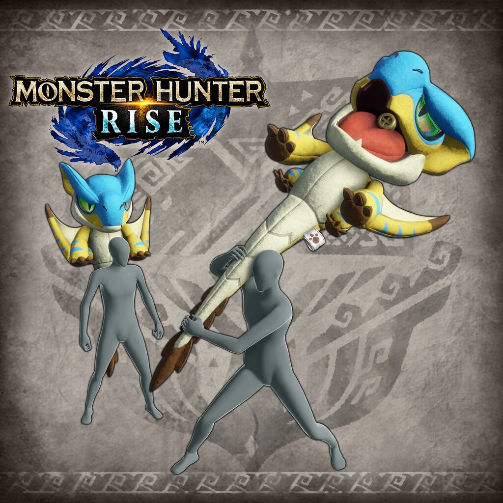 Monster Hunter Rise - "Stuffed Tigrex" Hunter layered weapon (Hunting Horn)