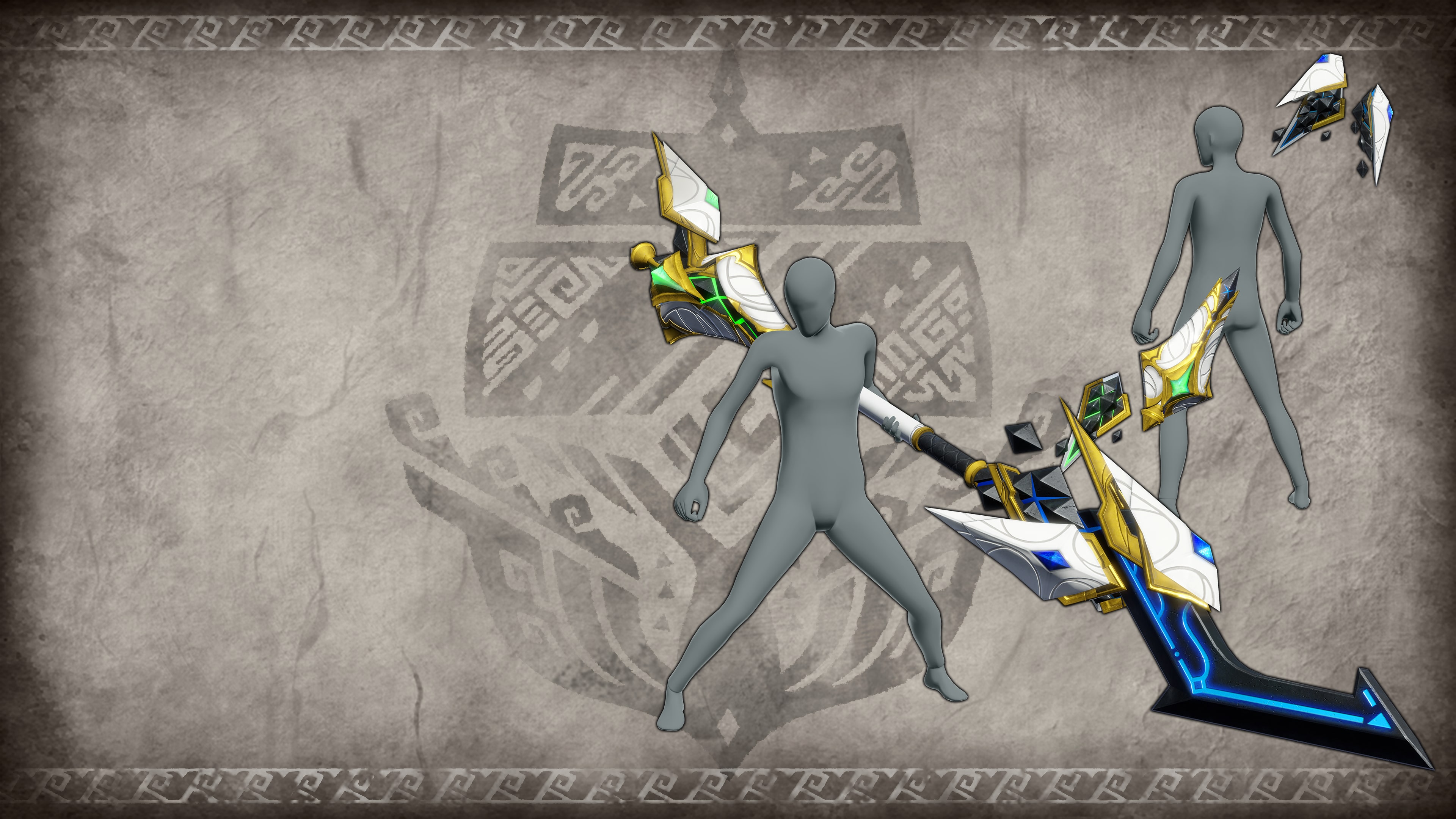 Monster Hunter Rise - Arma superpuesta "Código perdido: Telth" (Glaive Insecto)