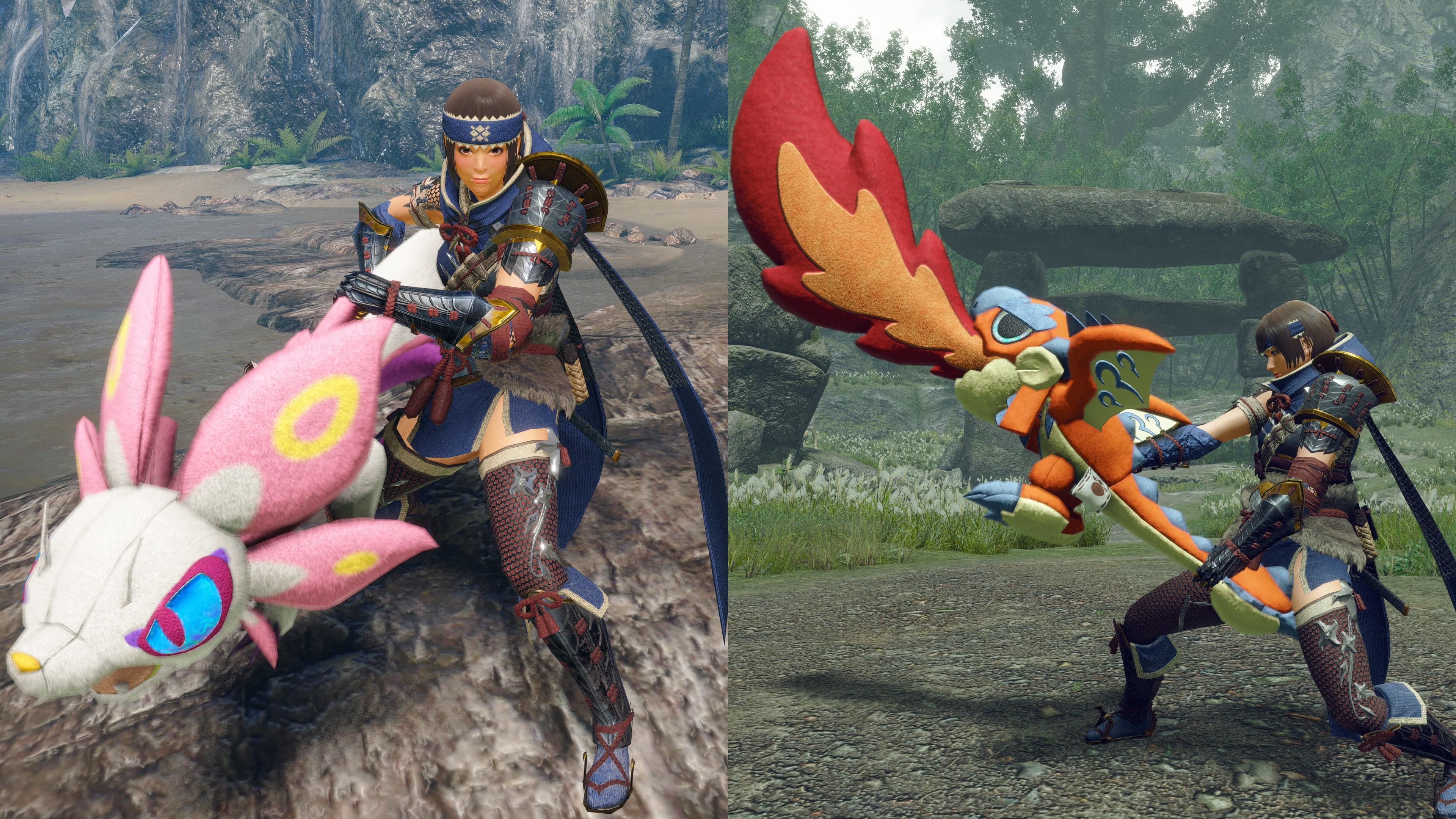 Monster Hunter Rise - Stuffed Diablos Hunter layered weapon