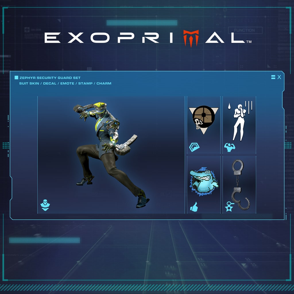 Exoprimal - Conjunto Security Guard para Zephyr