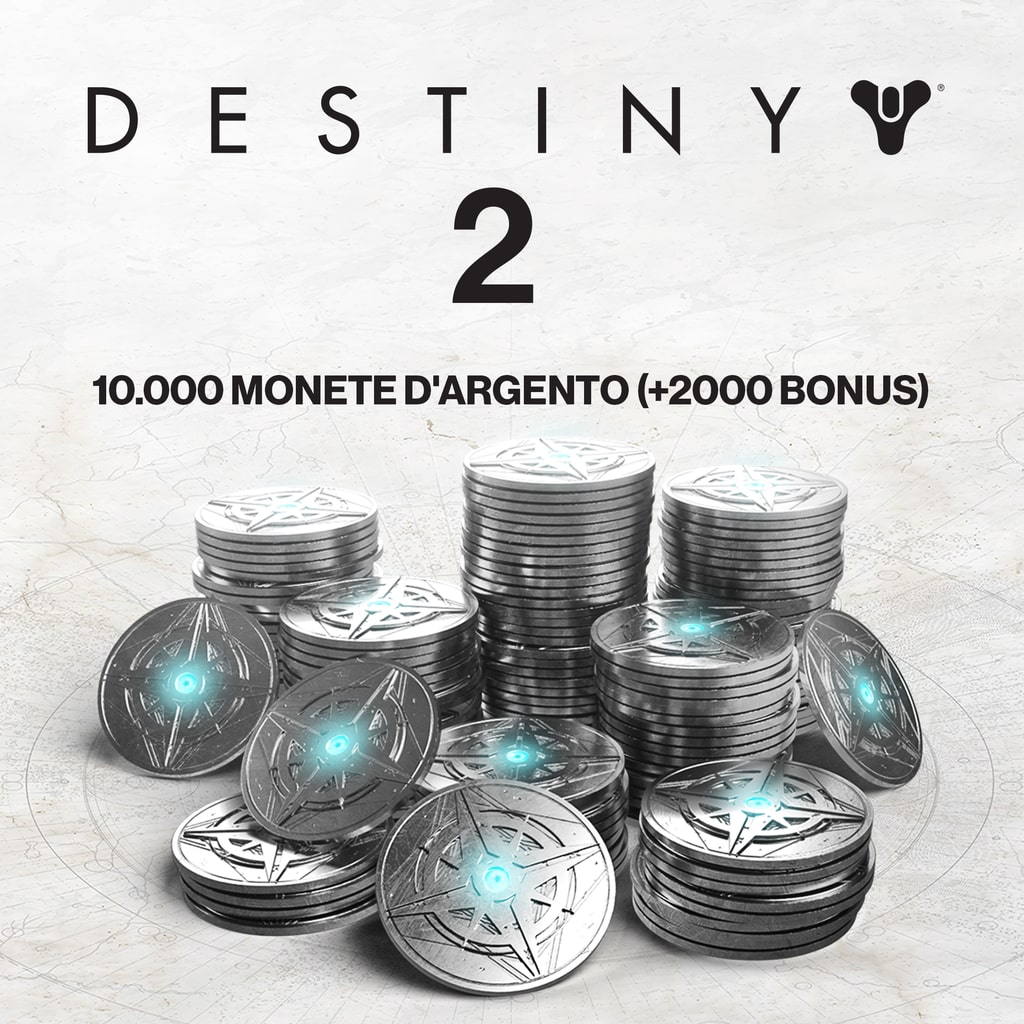 10.000 monete d'argento di Destiny 2 (+2000 bonus)