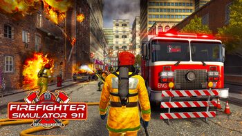 Firefighter Simulator 911 : Car Fire Truck Driver