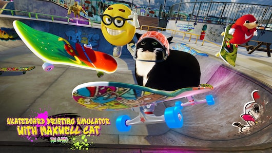 Skateboard Drifting Simulator with Maxwell Cat: The Game for playstation