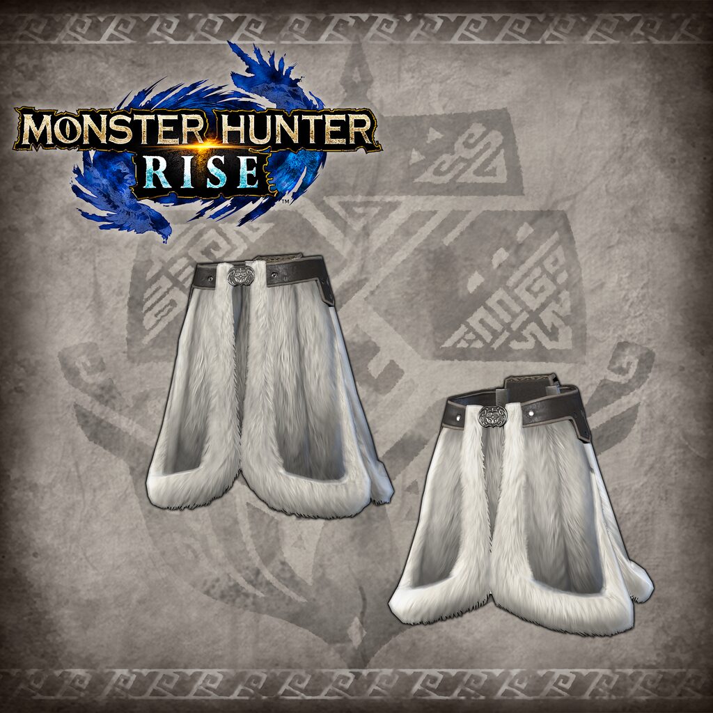 Monster Hunter Rise - "Fluffy Fur Belt" Hunter layered armor piece