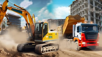 Construction Machine Simulator 2023 : Hard Truck Work Job