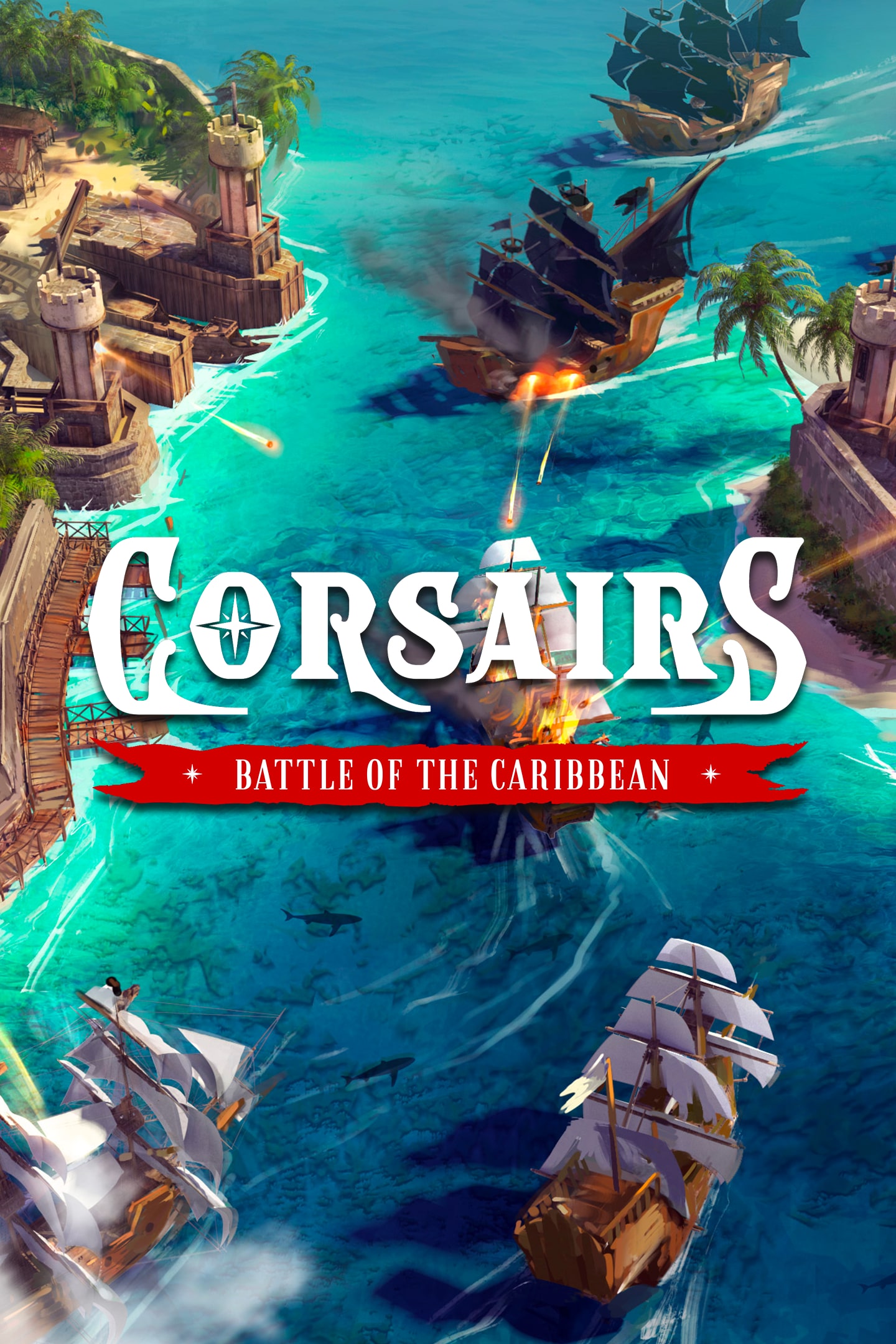 Corsairs: Battle of the Caribbean - Jogo de estratégia moderno com tema  pirata