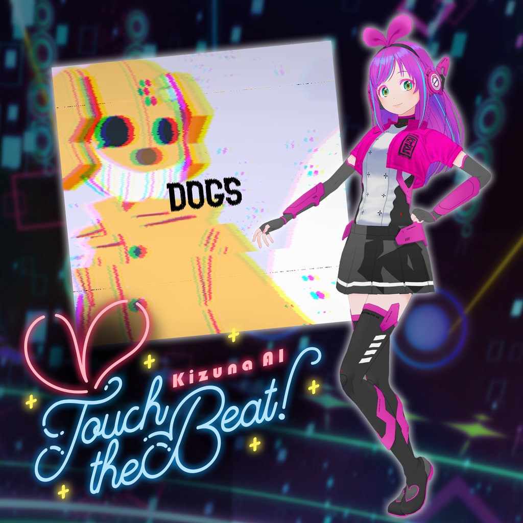 Kizuna AI - Touch the Beat! DLC Model (Costume) "#kzn" + Additional Song "DOGS ⌘HYNOME feat. #kzn" (English/Chinese/Korean/Japanese Ver.)