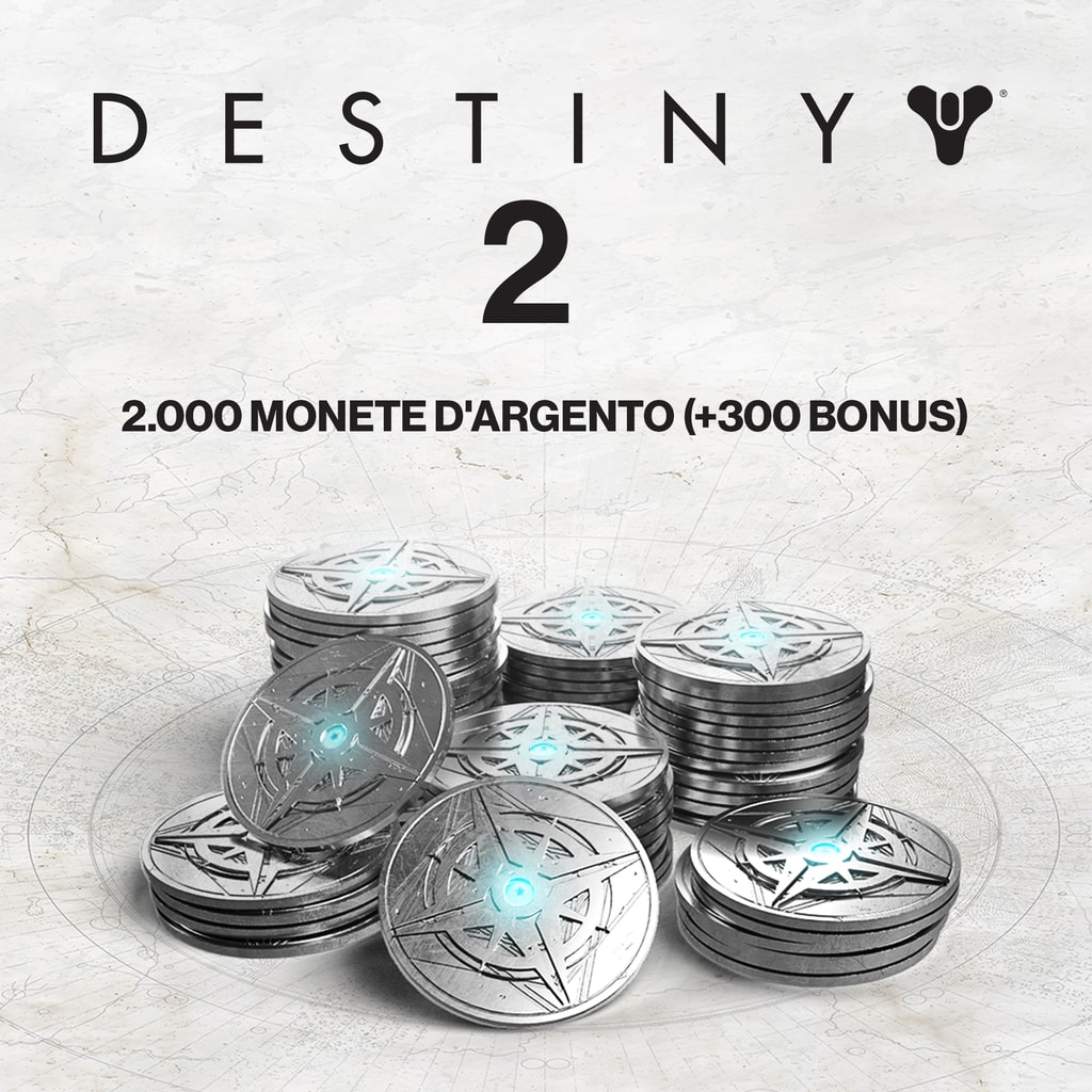 2000 monete d'argento di Destiny 2 (+300 bonus)