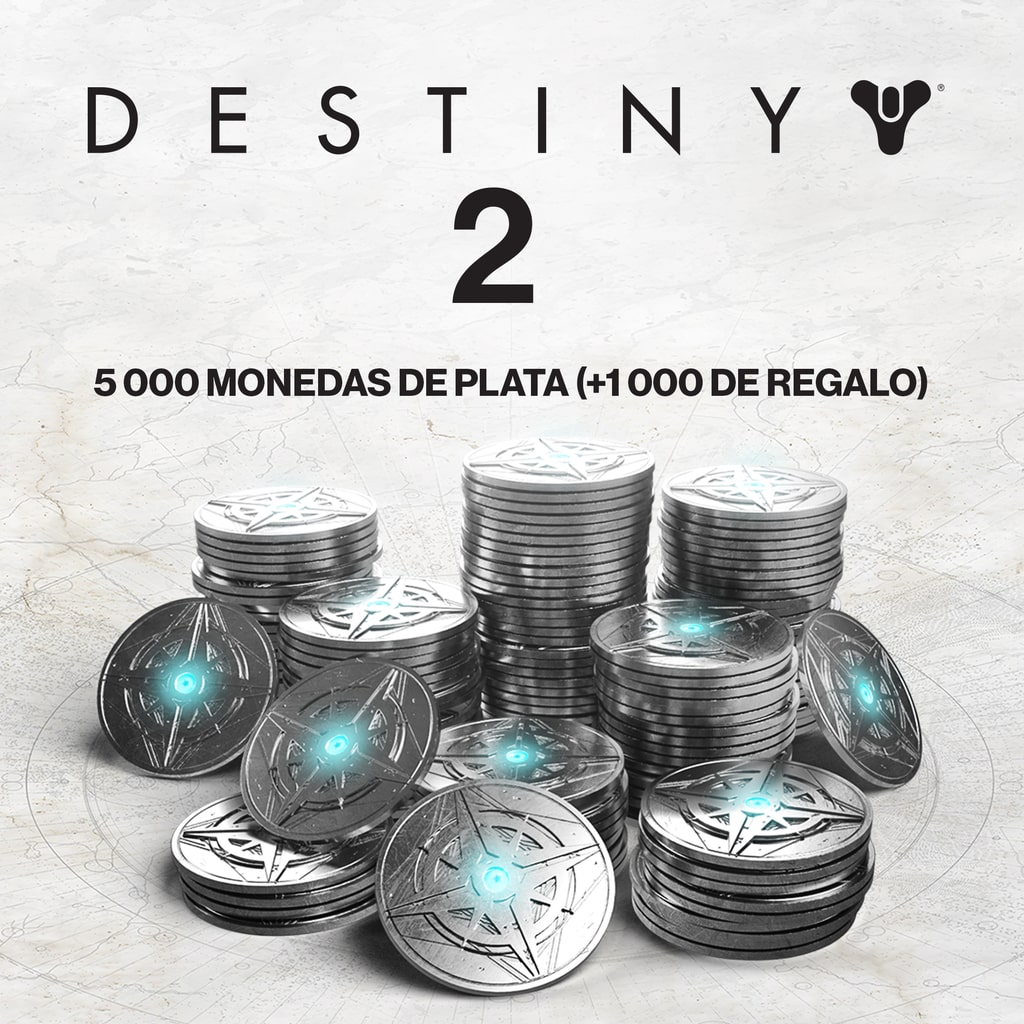 5000 monedas de plata de Destiny 2 (+1000 de regalo)