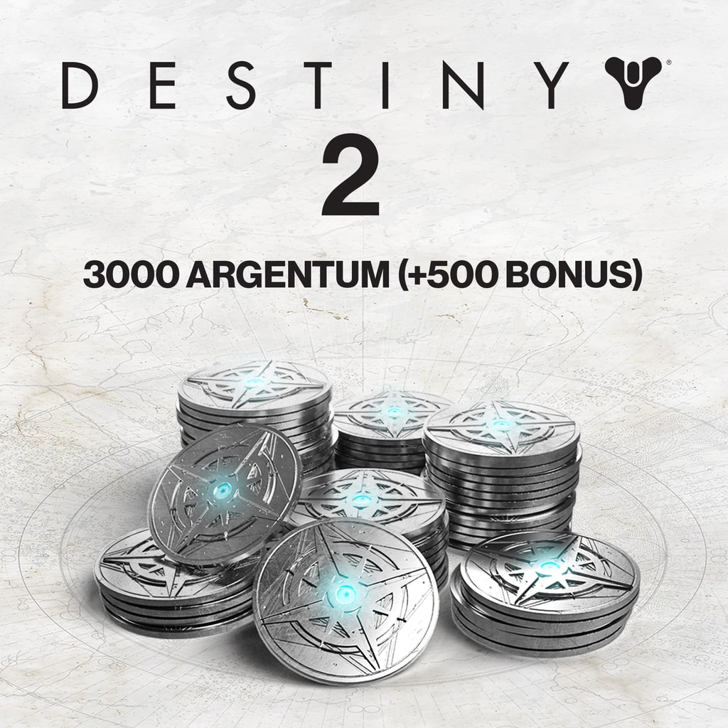 3000 (+ 500 en bonus) Argentum de Destiny 2
