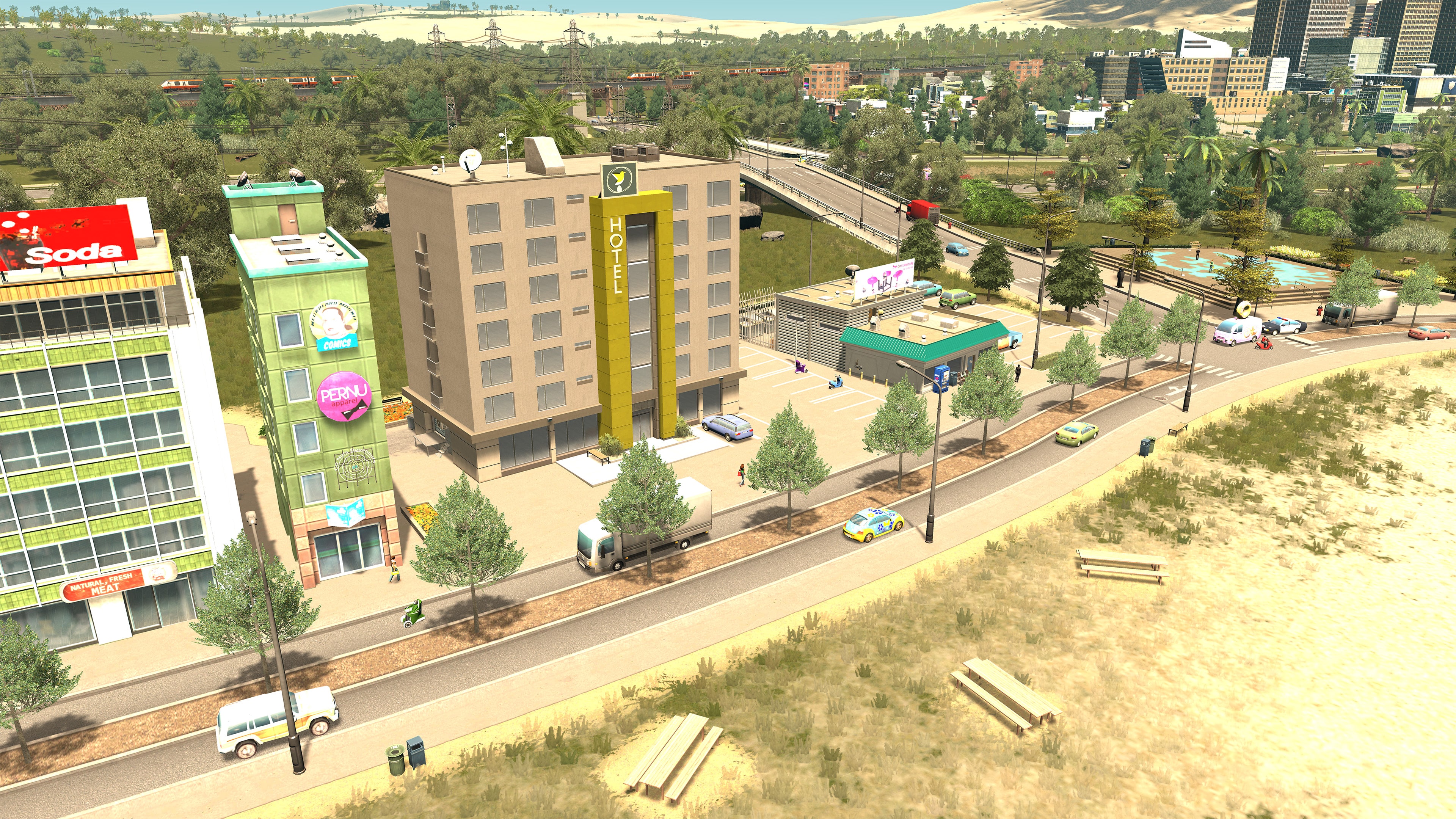 Cities Skylines Update 14.00 Drives Out for Hotels & Retreats