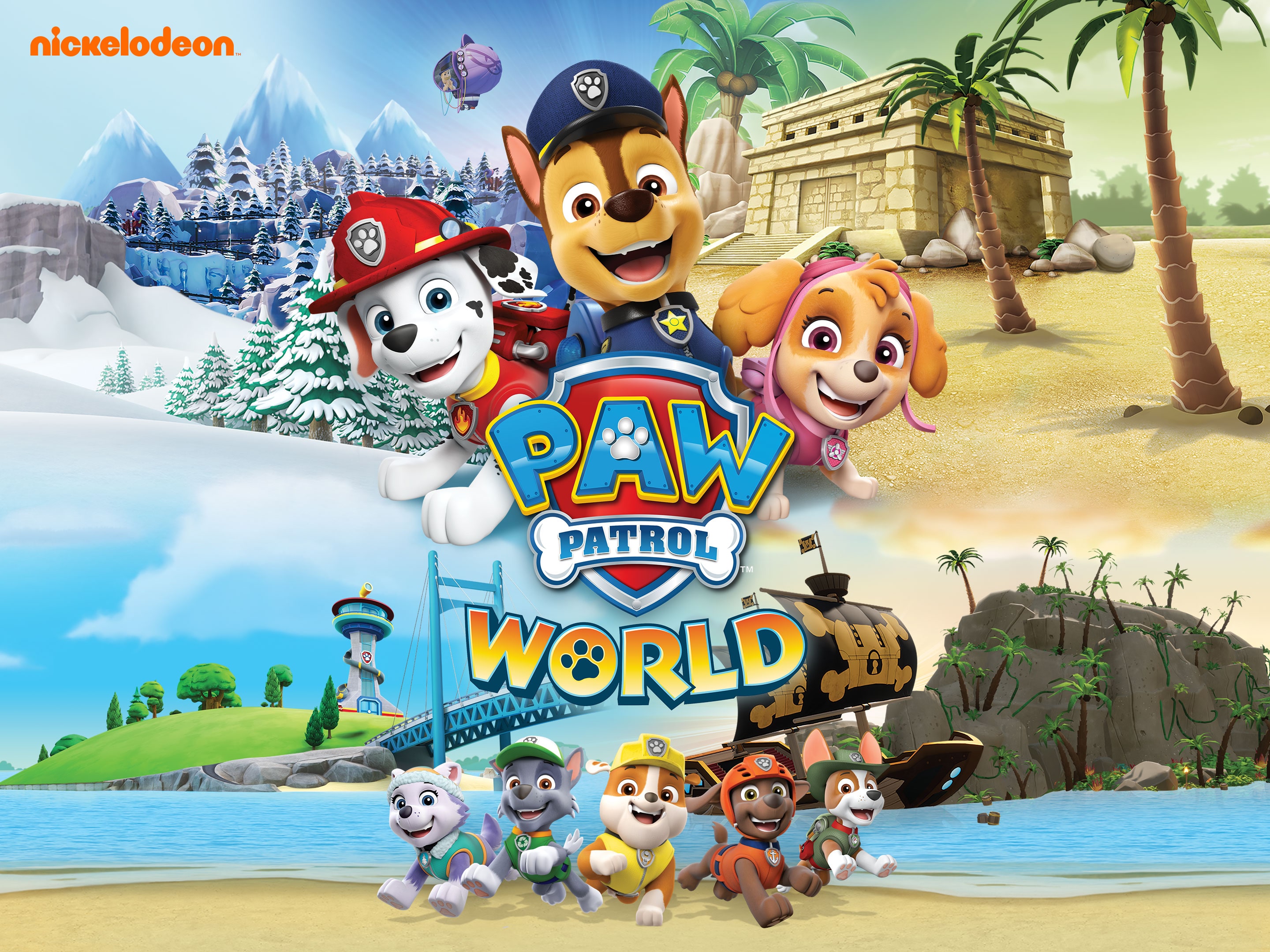 PAW Patrol World - La Pat'Patrouille - Jeu PS5 bleu - Bandai