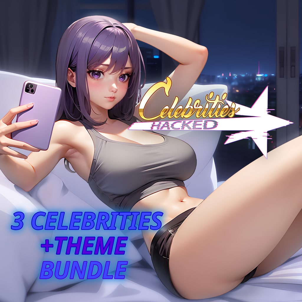 Celebrities Hacked - Lavender Dynamic Theme + 3 Celebrities Bundle