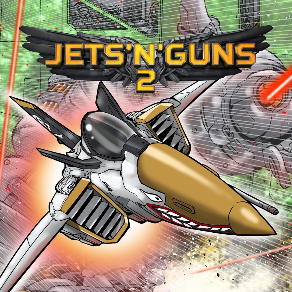 JETS'N'GUNS 2 PS4 EU Game in English NEW Red Art Games Shmup Shoot'em