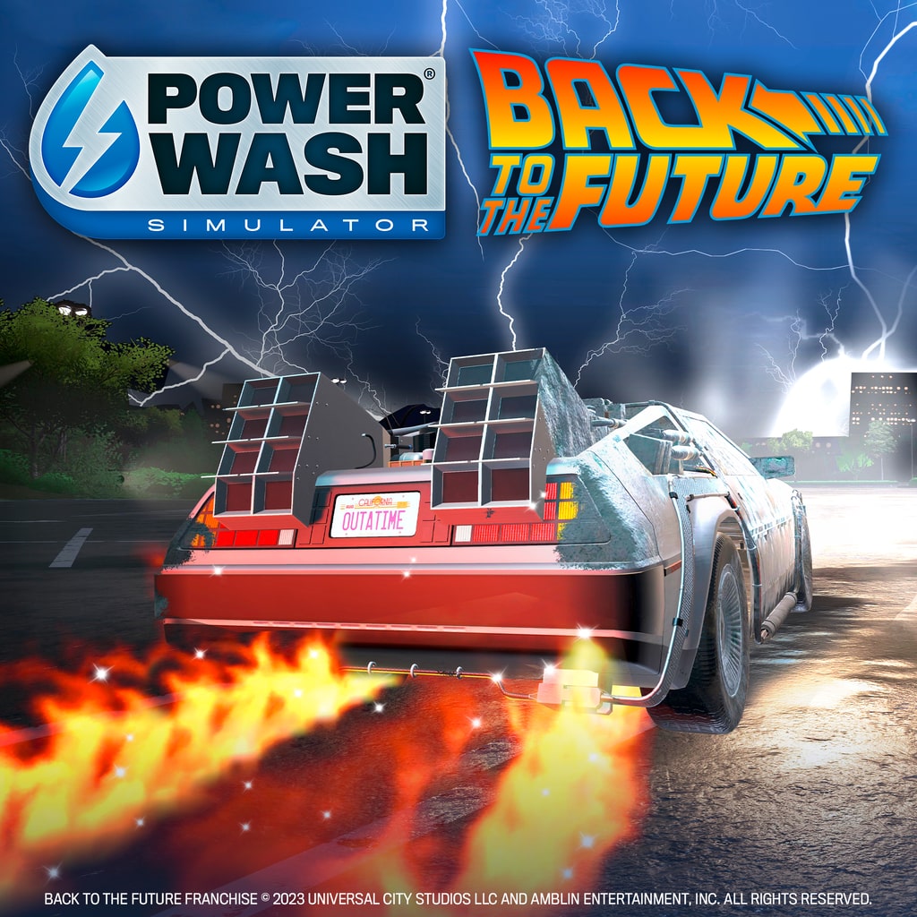 PowerWash Simulator is getting a Back to the Future pack