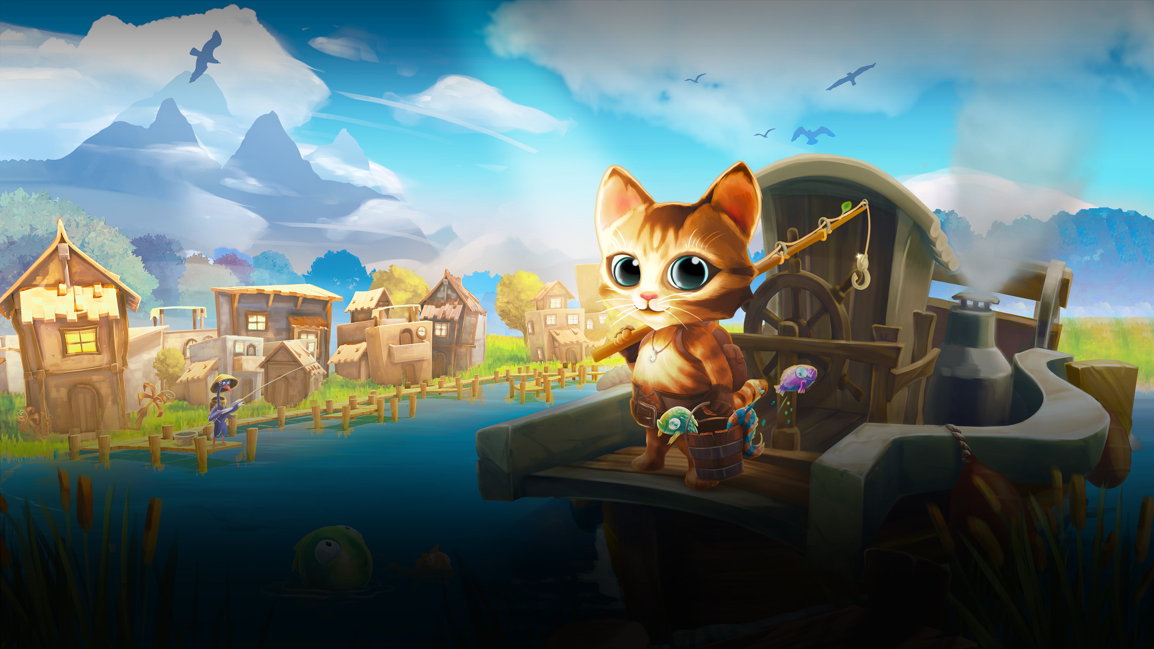 Whisker Waters leva gato pescador a um mundo mágico no PS5