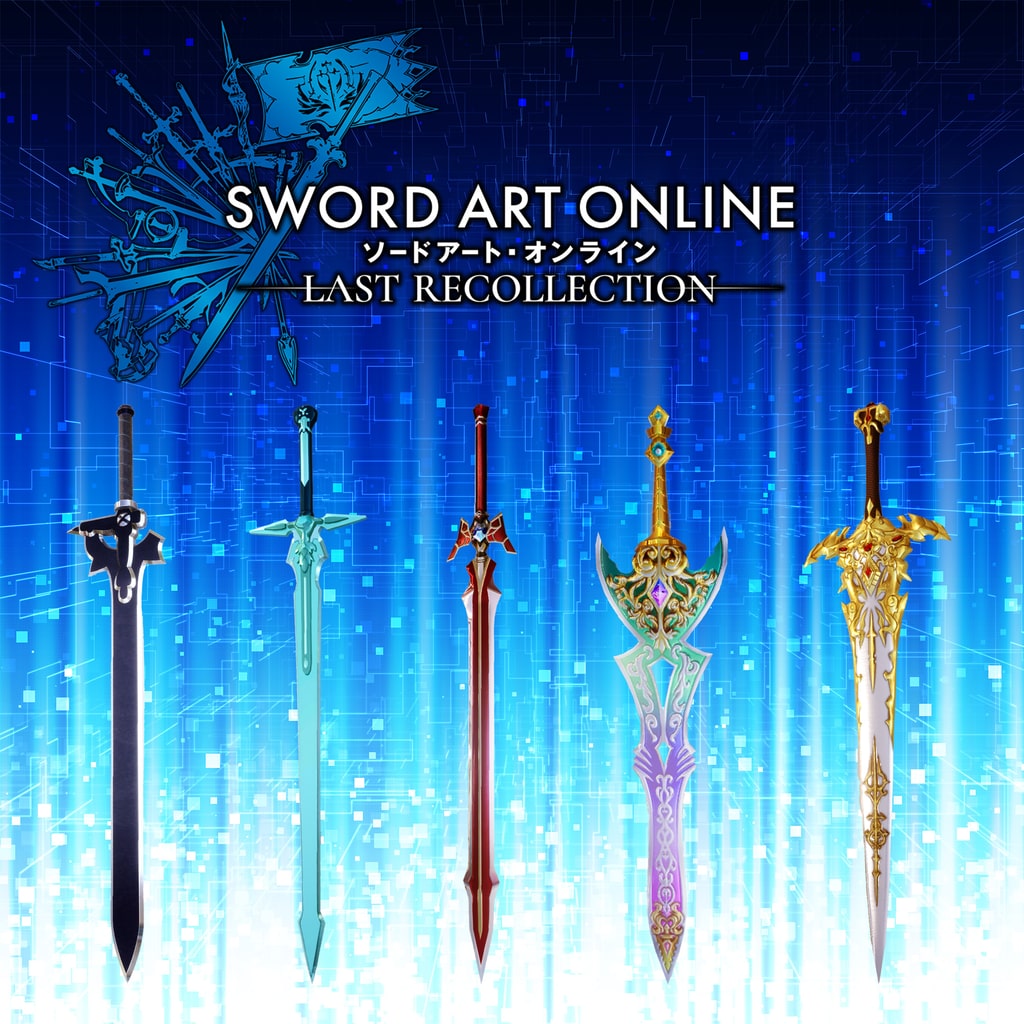 SWORD ART ONLINE Last Recollection - Black Swordsman Swords Skins Set