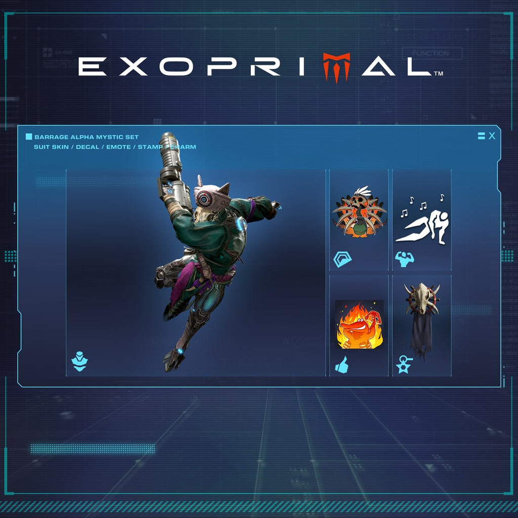 Exoprimal - Barrage Alpha Mystic Set