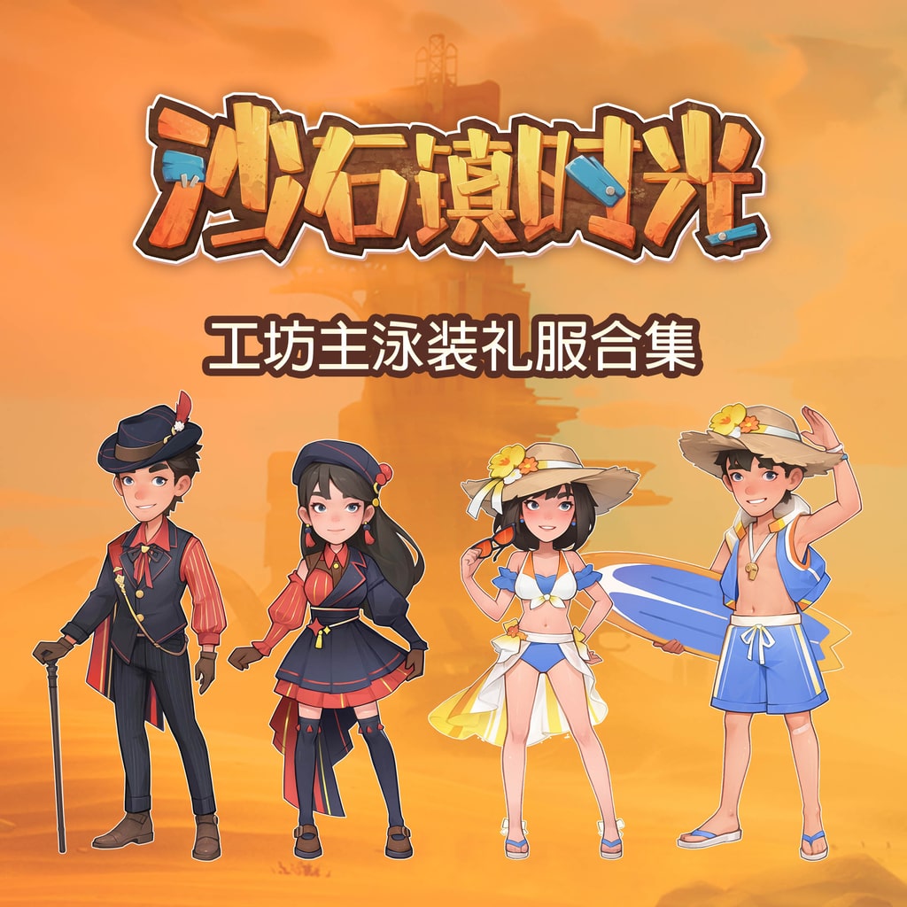 沙石镇时光 工坊主泳装礼服合集 (中英韩文版)