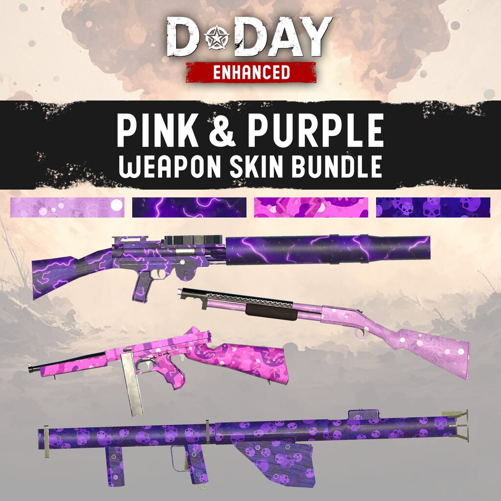 D-Day Enhanced - Pink & Purple Weapon Skin Bundle