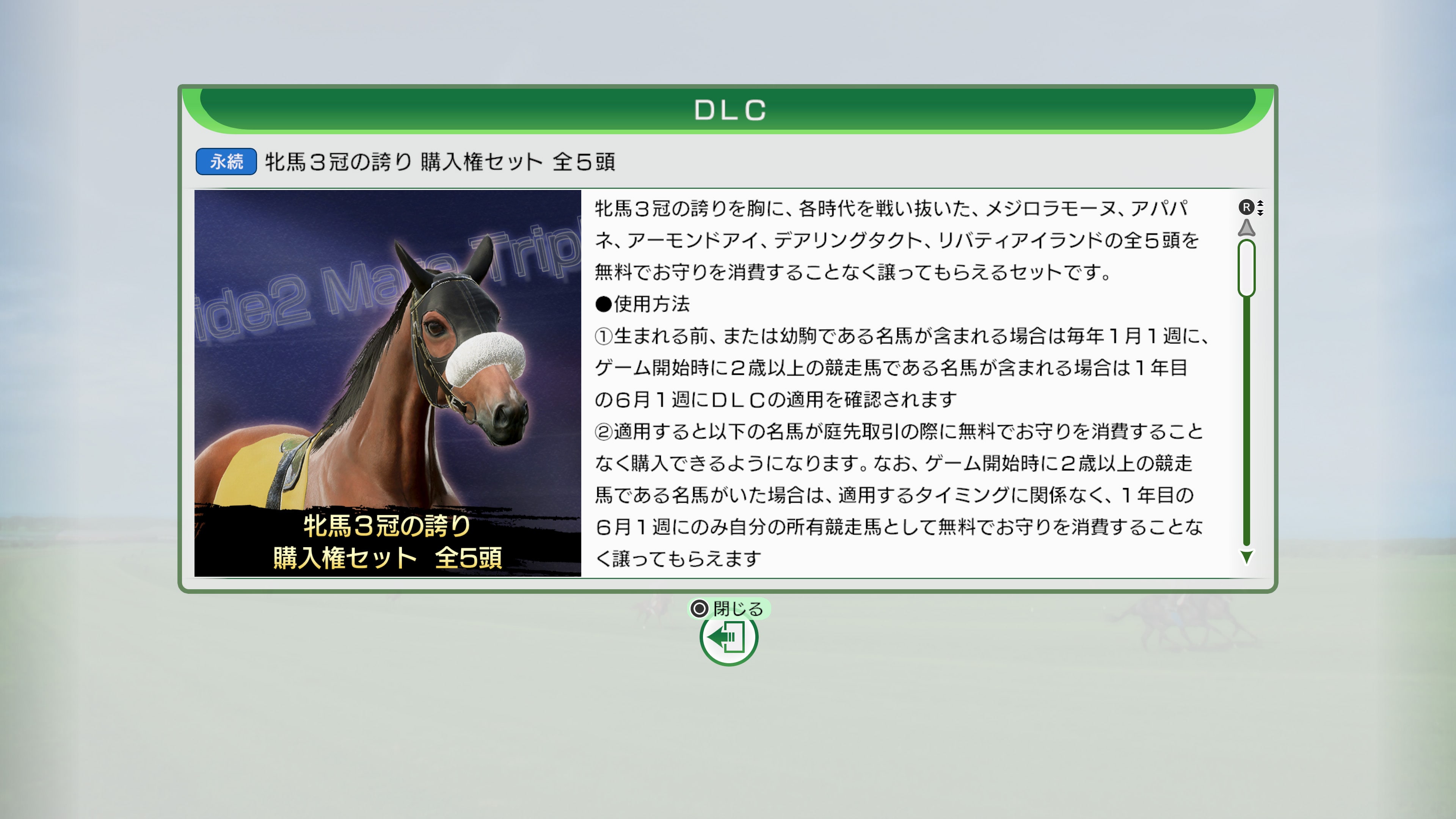 WP10 2024 牝馬3冠の誇り 購入権セット 全5頭