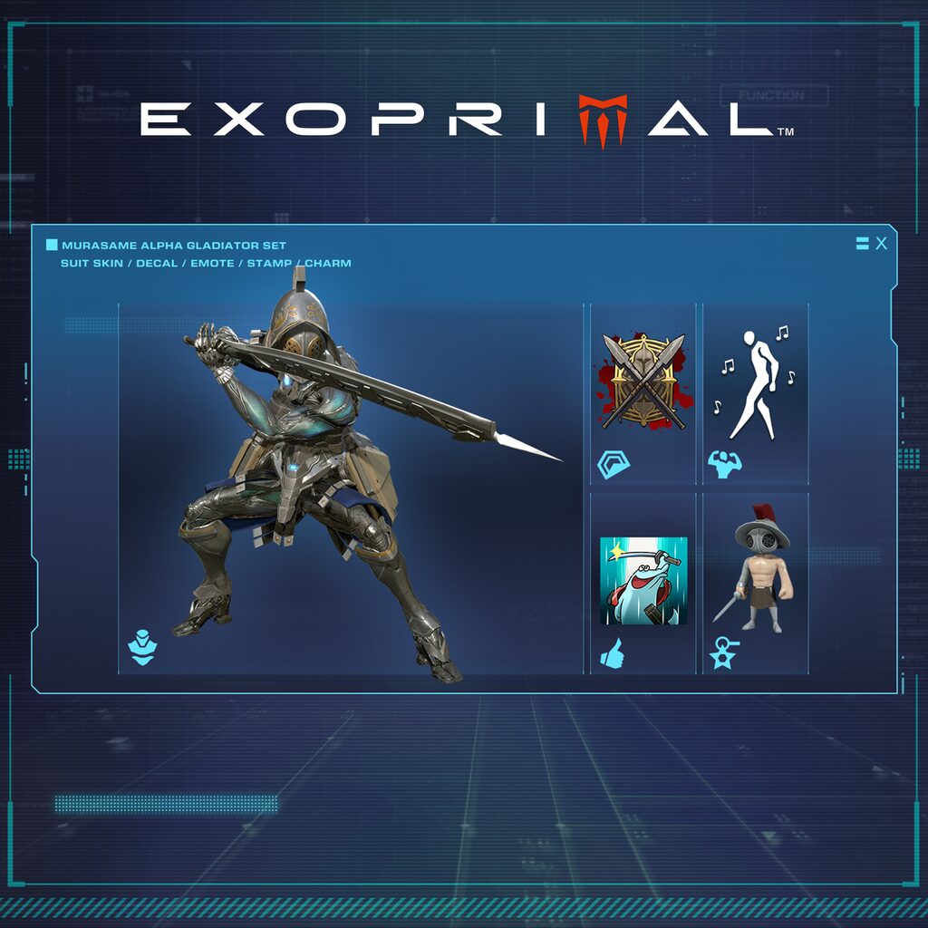 Exoprimal - Murasame Alpha Gladiator Set