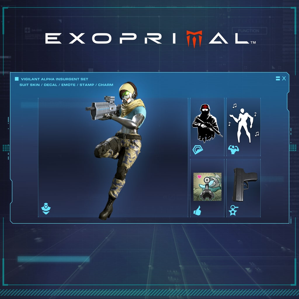 Exoprimal - Vigilant Alpha Insurgent Set (English/Chinese/Korean/Japanese Ver.)