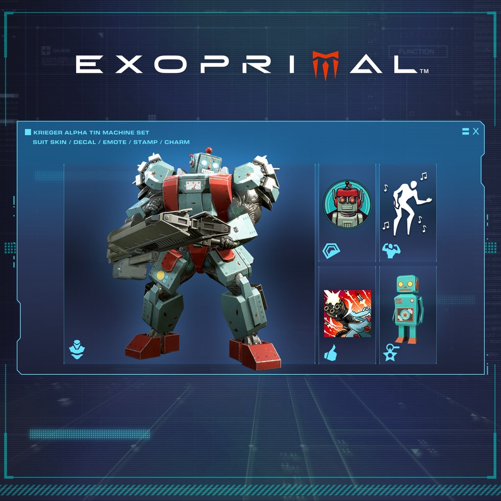 Exoprimal - مجموعة "تن" الآلي المعدني لكريغر ألفا