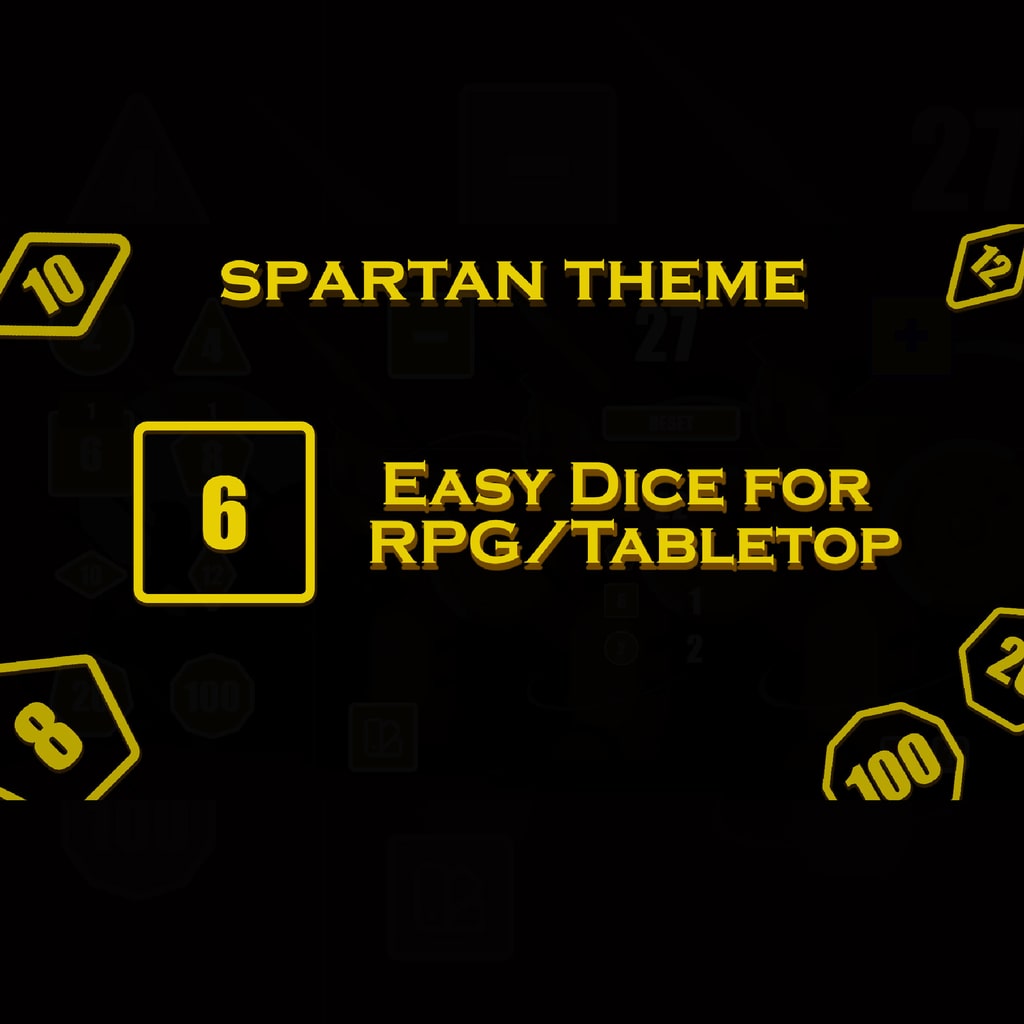 Easy Dice for RPG/Tabletop - Spartan Theme (English Ver.)