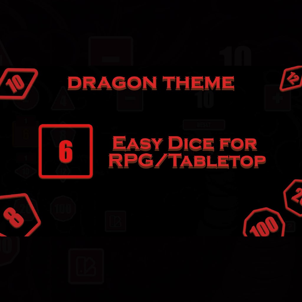 Easy Dice for RPG/Tabletop - Dragon Theme (English Ver.)