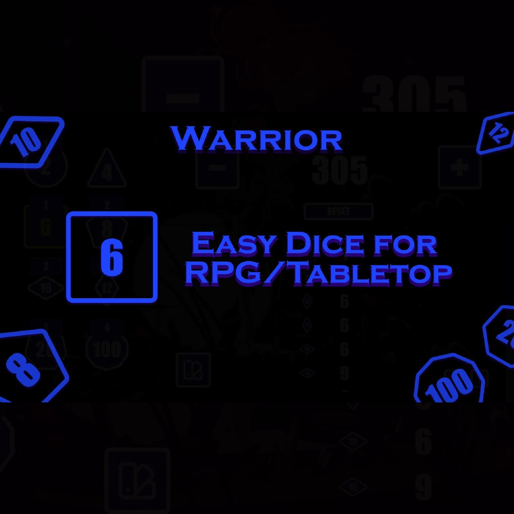 Easy Dice for RPG/Tabletop - Warrior Theme (English Ver.)