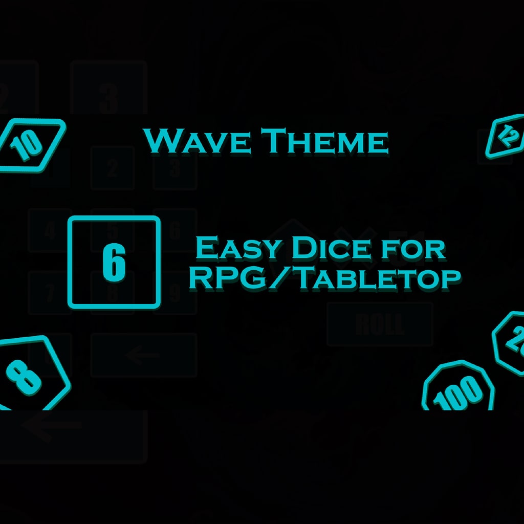 Easy Dice for RPG/Tabletop - Wave Theme (English Ver.)