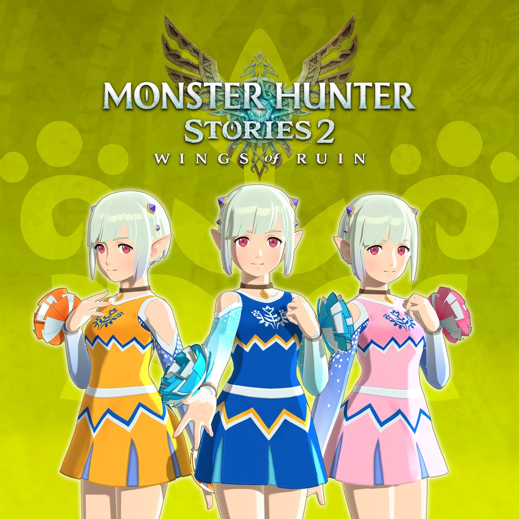 Monster Hunter Stories 2: Wings of Ruin - Ena's Outfits: Cheerleader Three-Pack (Blue/Orange/Pink)