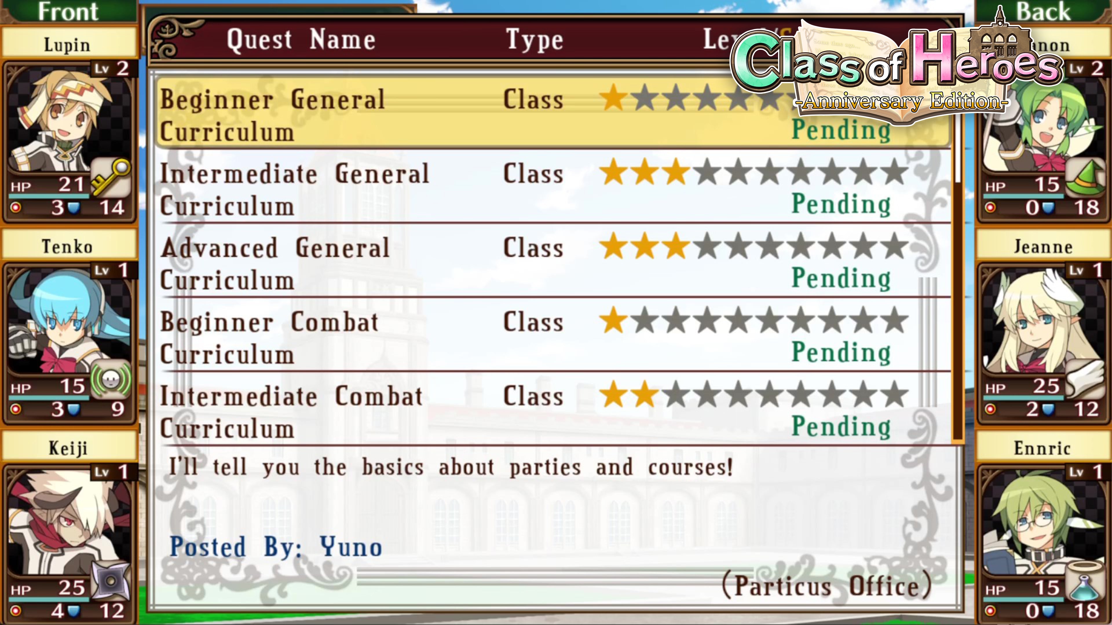 #2. Class of Heroes 1&2: Complete Edition (PlayStation) Göre: PQUBE LTD