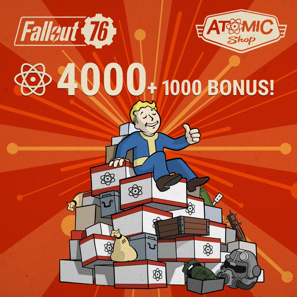 Fallout 76: 4000 (+1000额外奖励)原子 (中英文版)