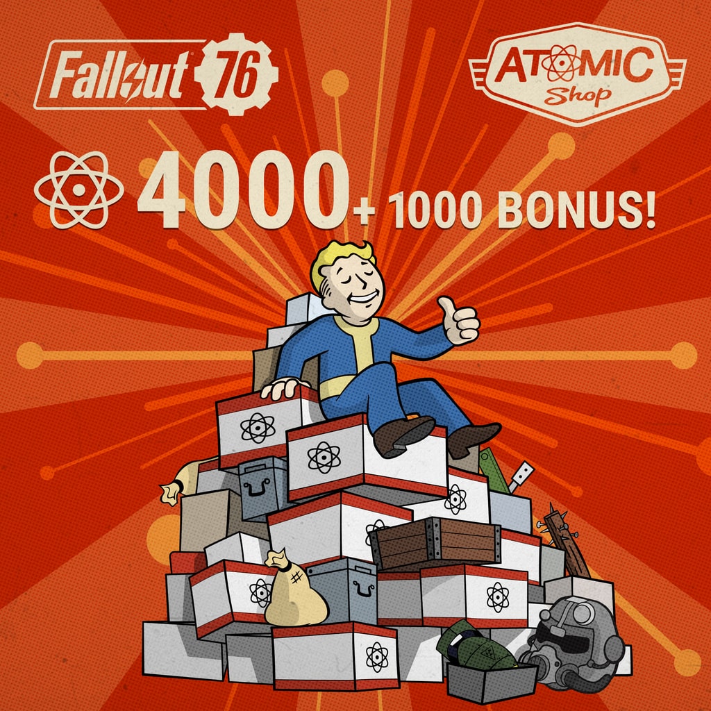 Fallout 76: 4000 (+1000 Bonus) Atoms (English/Chinese Ver.)