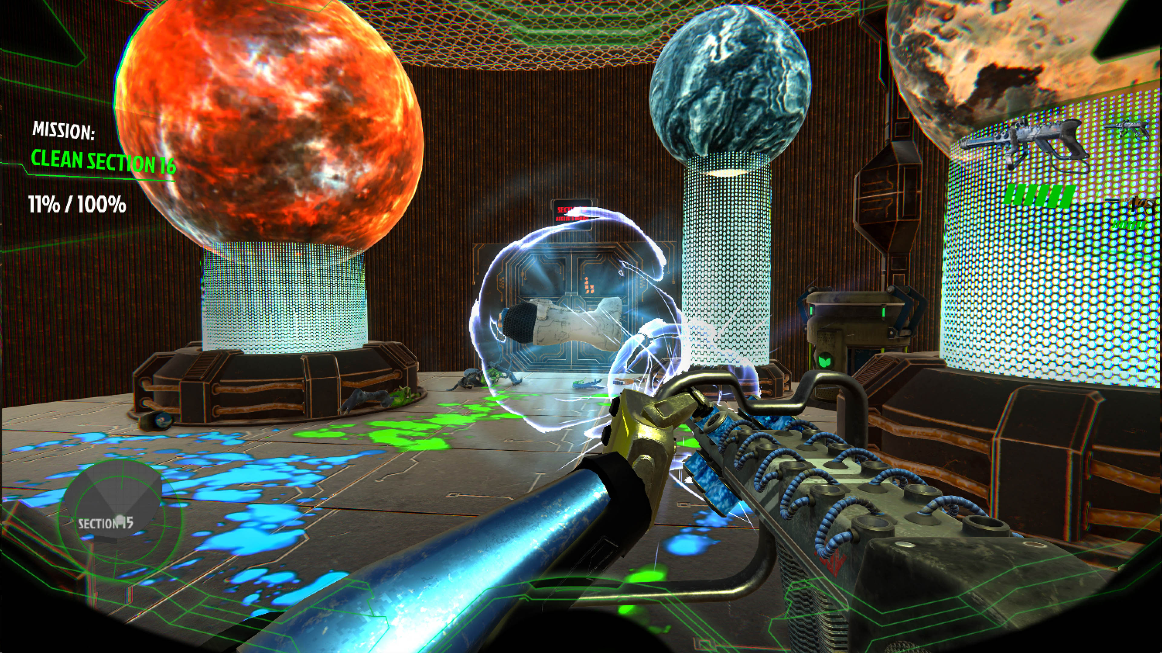 #5. Space CleanUp: Cosmic Robot Disinfector (PlayStation) By: GOGAME CONSOLE PUBLISHER LTD