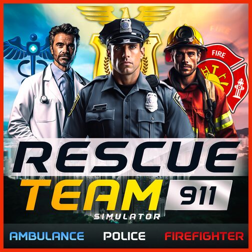 Rescue Team 911 Simulator - Ambulance, Police, Firefighter cover image