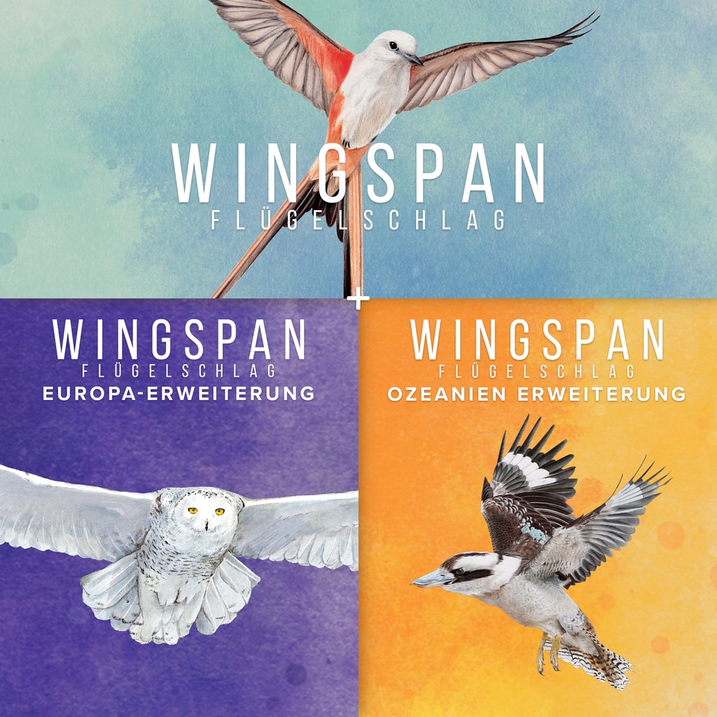 Wingspan (Flügelschlag) + Europa-Erweiterung + Ozeanien Erweiterung PS4 & PS5