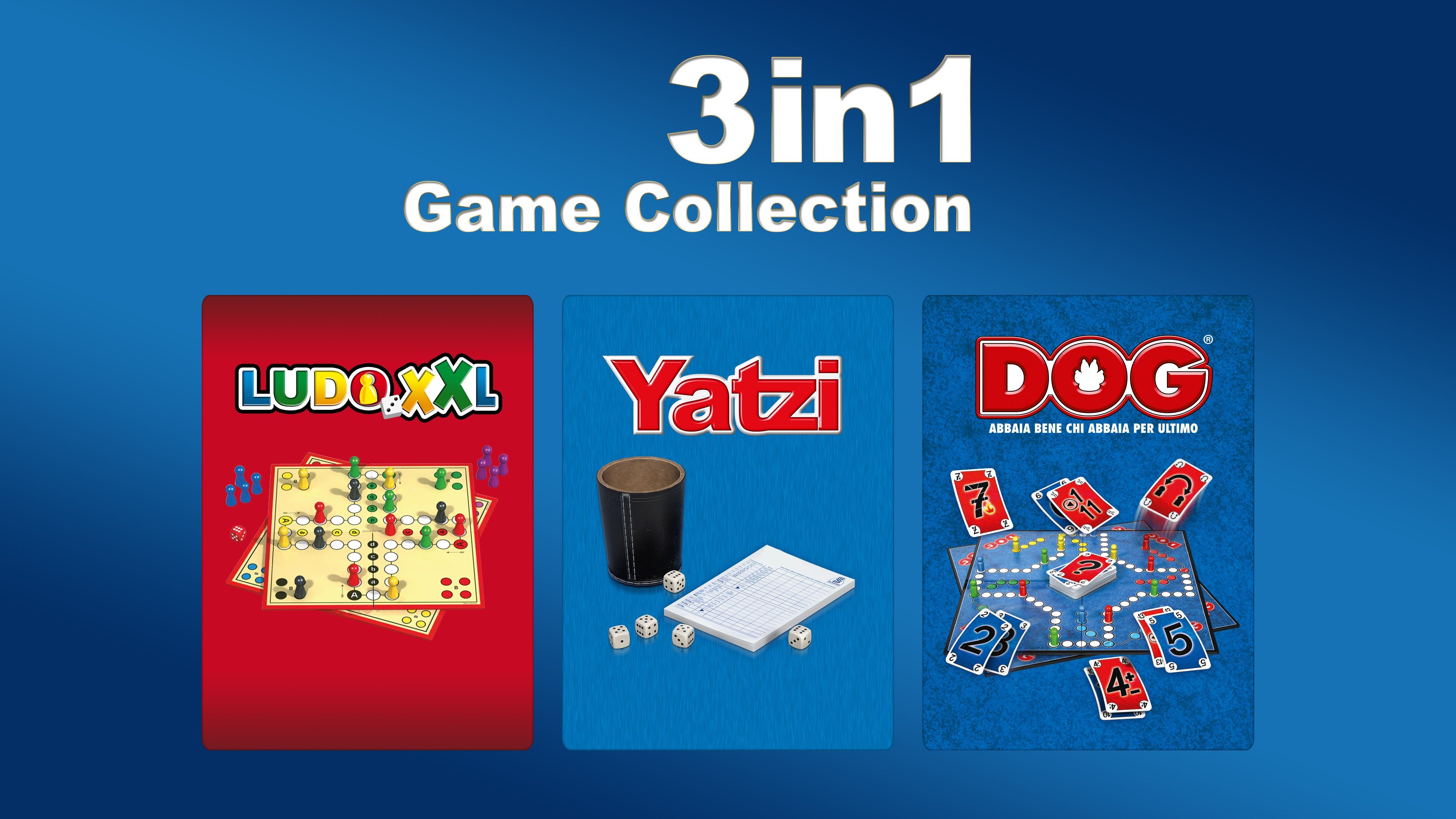 3in1 Game Collection: Ludo XXL + Yatzi + DOG®