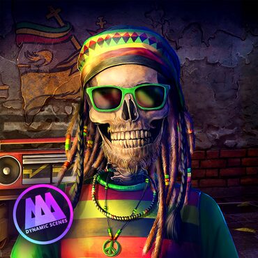 AAA Dynamic Scenes - Happy Reggae Skeleton Dynamic Scene