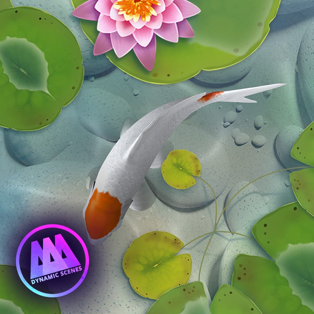 AAA Dynamic Scenes - Koi Fish Pond Dynamic Scene