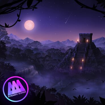 AAA Dynamic Scenes - Aztec Temple Twilight Dynamic Scene