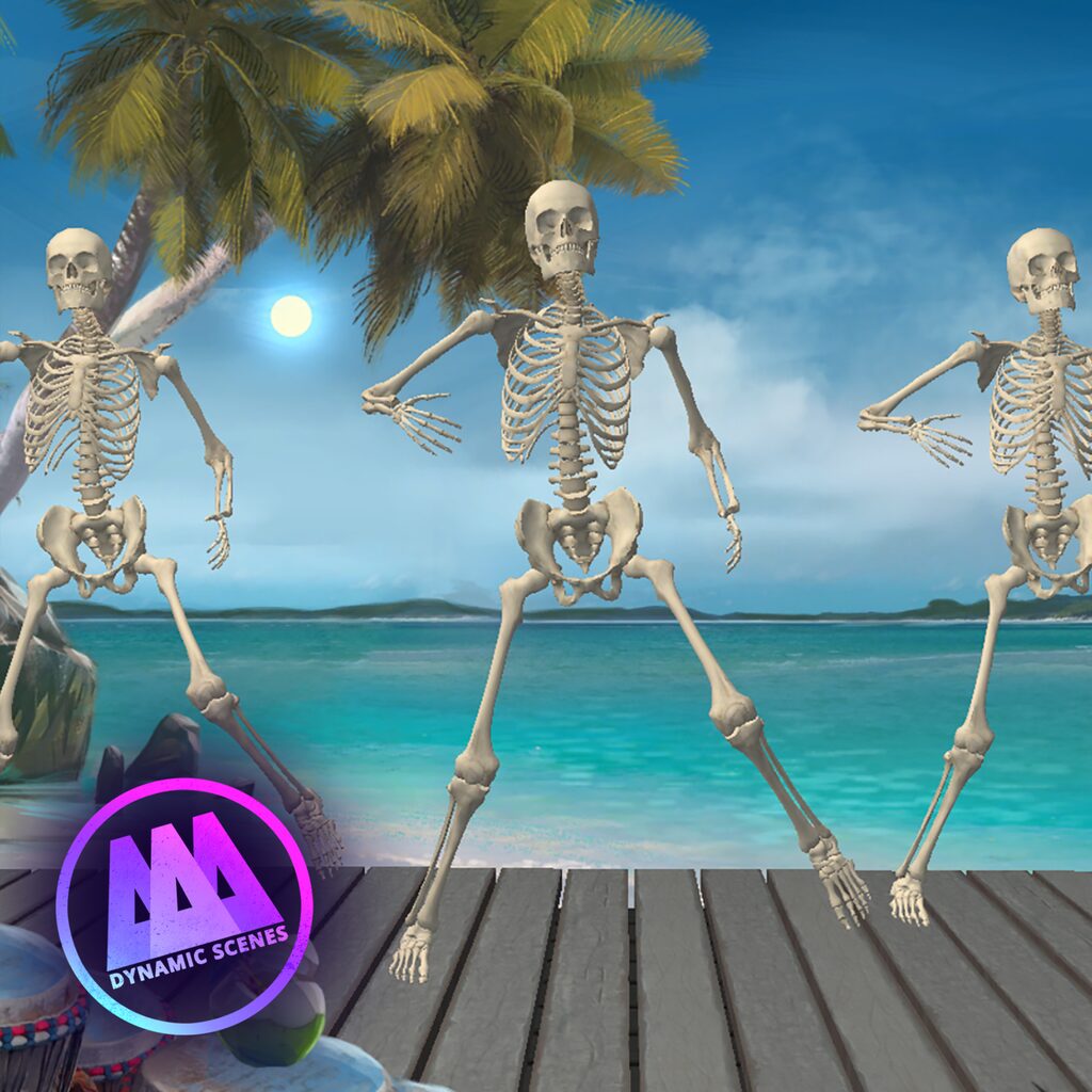 AAA Dynamic Scenes - Tropical Skeleton Dance Dynamic Scene