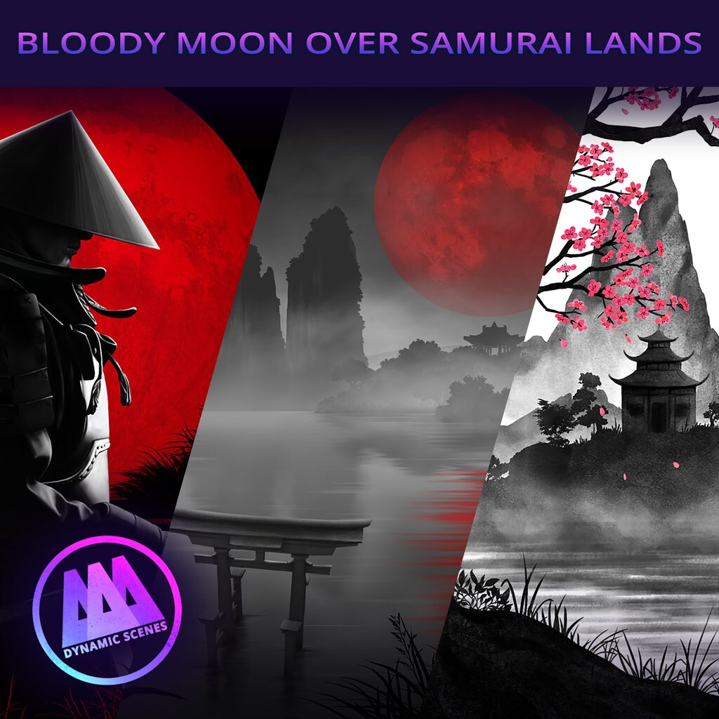 AAA Dynamic Scenes - Bloody Moon over Samurai Lands